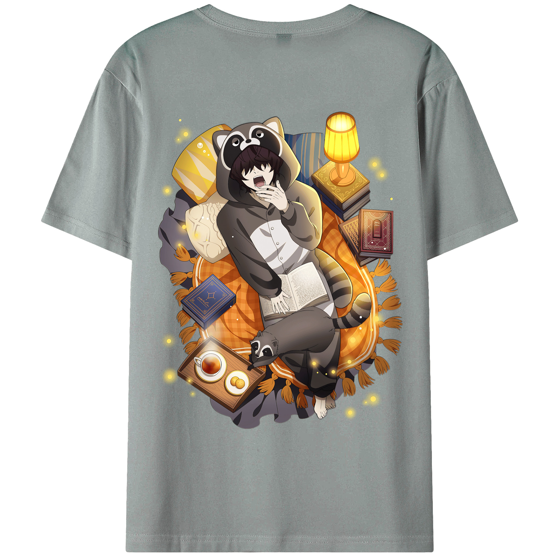 （画像用） 文豪ストレイドッグス Bungo Stray Dogs 綿100％ メンズ半袖Tシャツ（バックプリント） 通気性